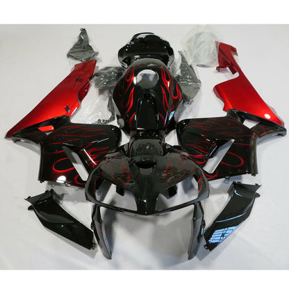 Amotopart 2005-2006 CBR600rr Honda Cladding Red Black Kit