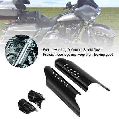 Copertura scudo deflettori forcella parte inferiore gamba per Touring Electra Glide FLHT 2000-2013 Generic