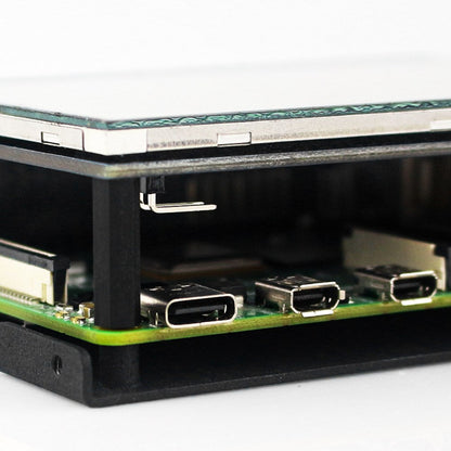 Custodia per display Armor da 3,5 pollici adatta per ventola di raffreddamento in lega di alluminio Raspberry Pi 4