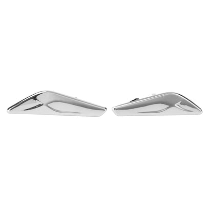 Coppia finiture cromate per parafanghi anteriori 51117338569/570 per BMW F25 F26 X3 generico