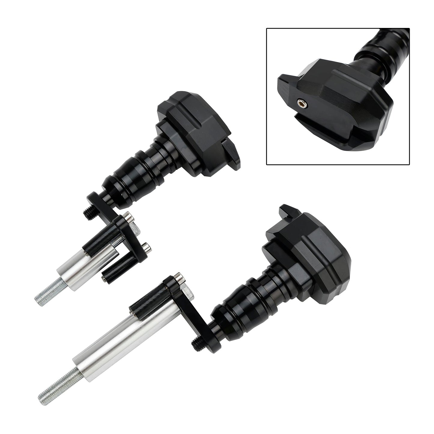 Kawasaki Ninja 400 Z400 2018-2023 Slider protezione bobina alluminio nero