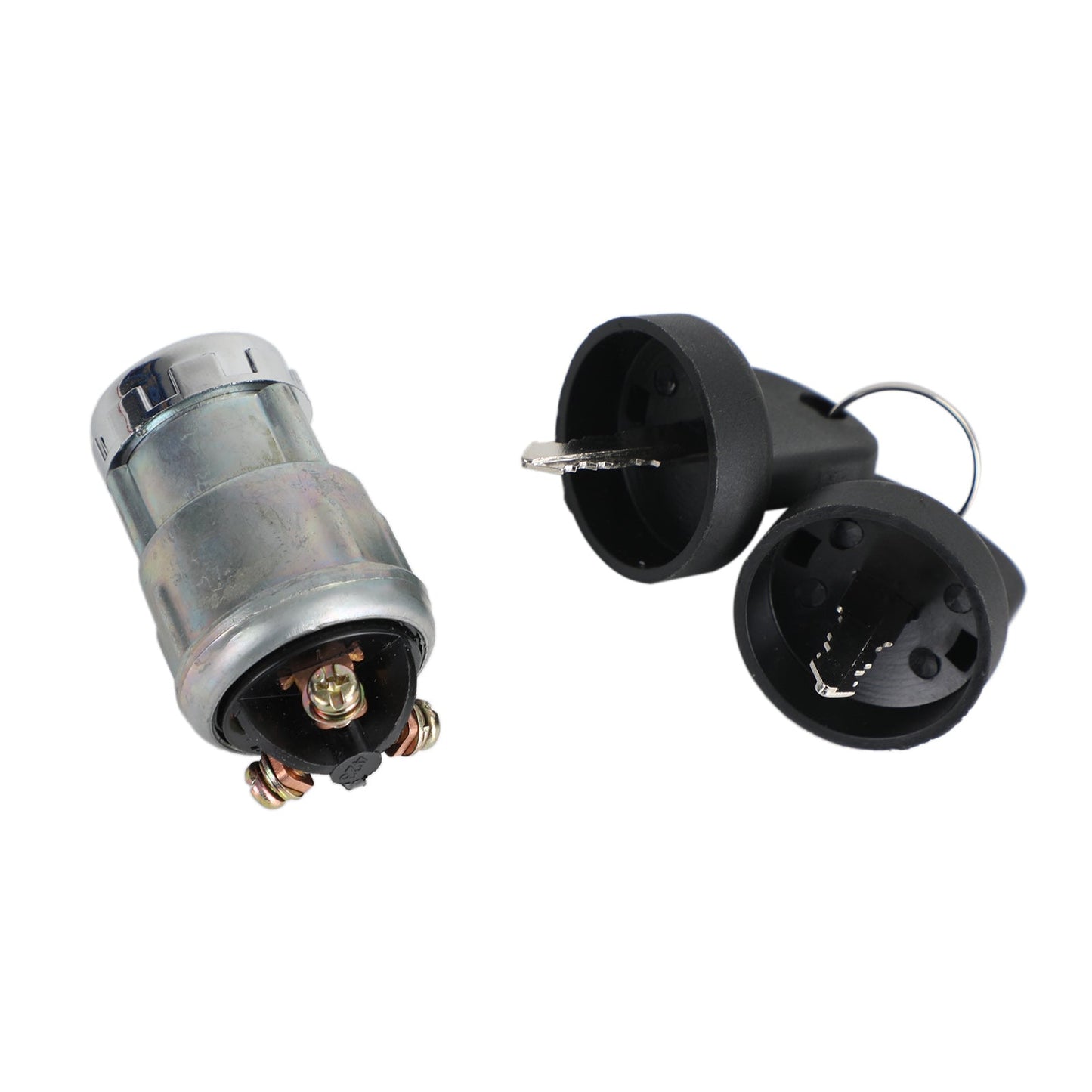 Interruttore a chiave per cilindro di accensione universale Copertura impermeabile 12V 2 chiavi per auto moto barca