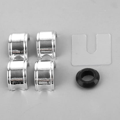 Portabicchieri cromato per moto ATV adatto per manubrio universale generico da 7/8 "1" 1-1 / 4 "