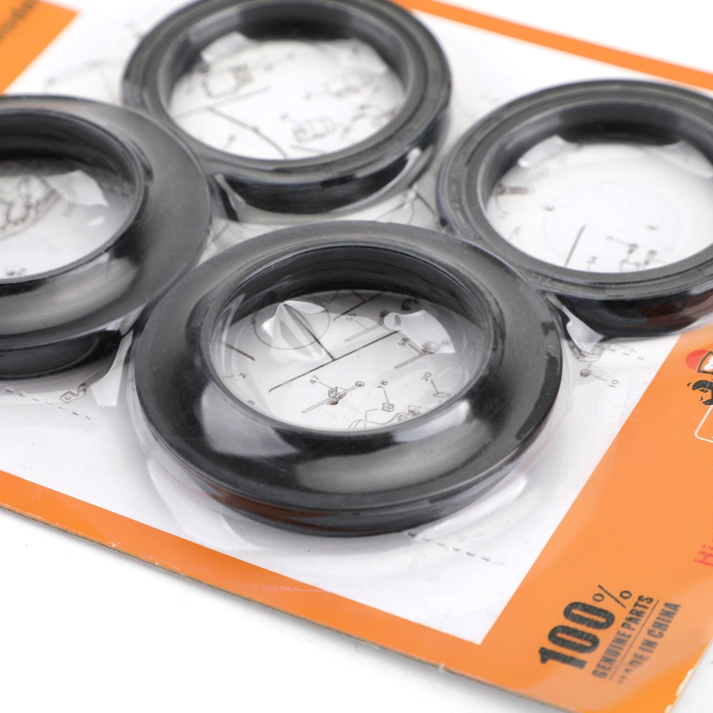 Kit Parapolvere Forcella per Kawasaki ZX500 ZX600 ZX750 ZX900 ZN1100 KZ1000 78-2001 Generico