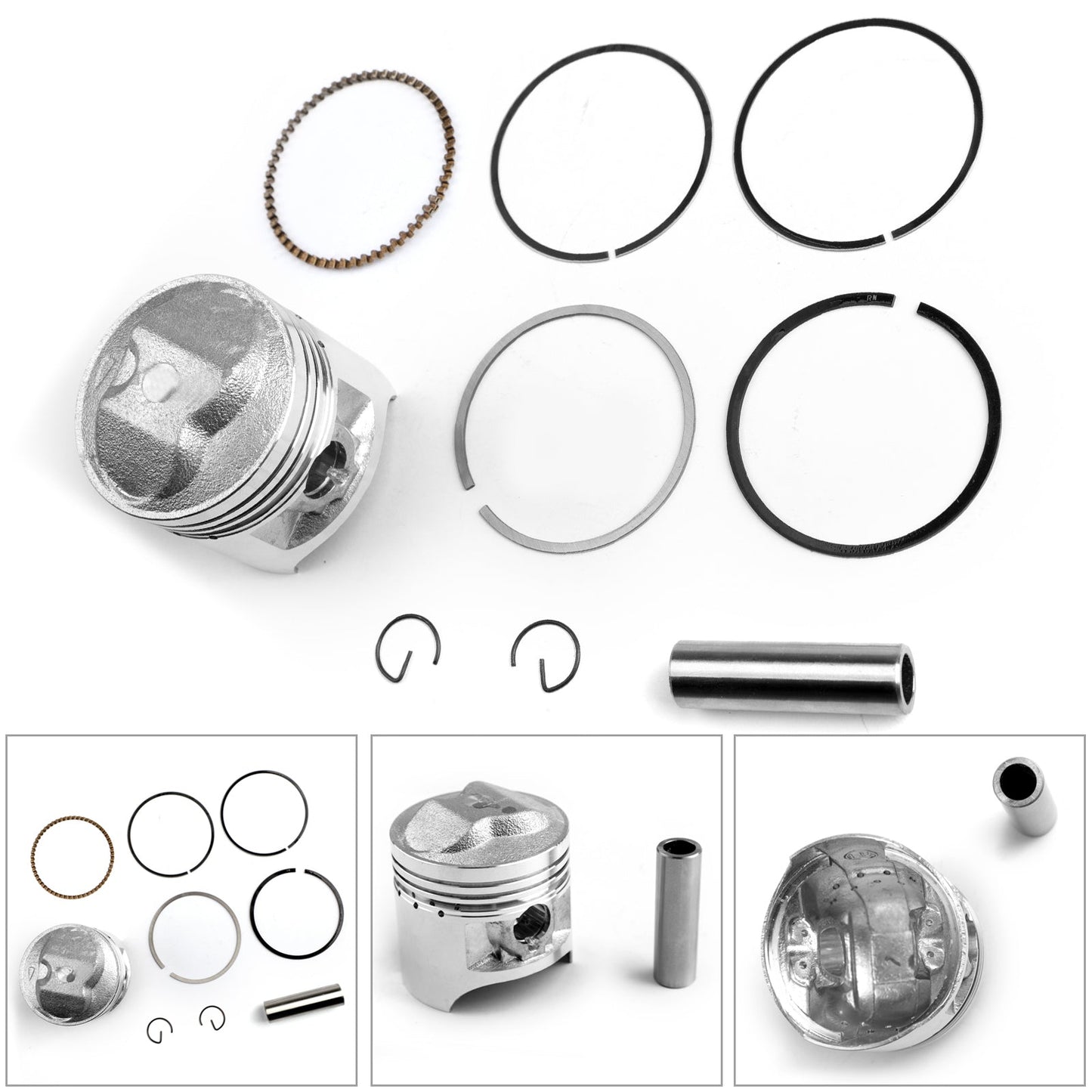 Pistone Pin Anello Kit Per Suzuki GS125 DF125 DR125S/SE GN125 TU125 GZ125 1982-217