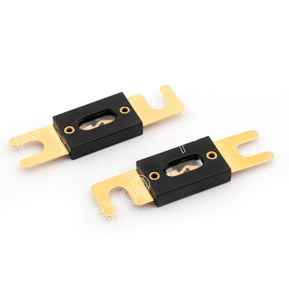 8Pcs fusibile 100A AMP ANL tipo fusibili a lama placcati in oro per audio stereo per auto