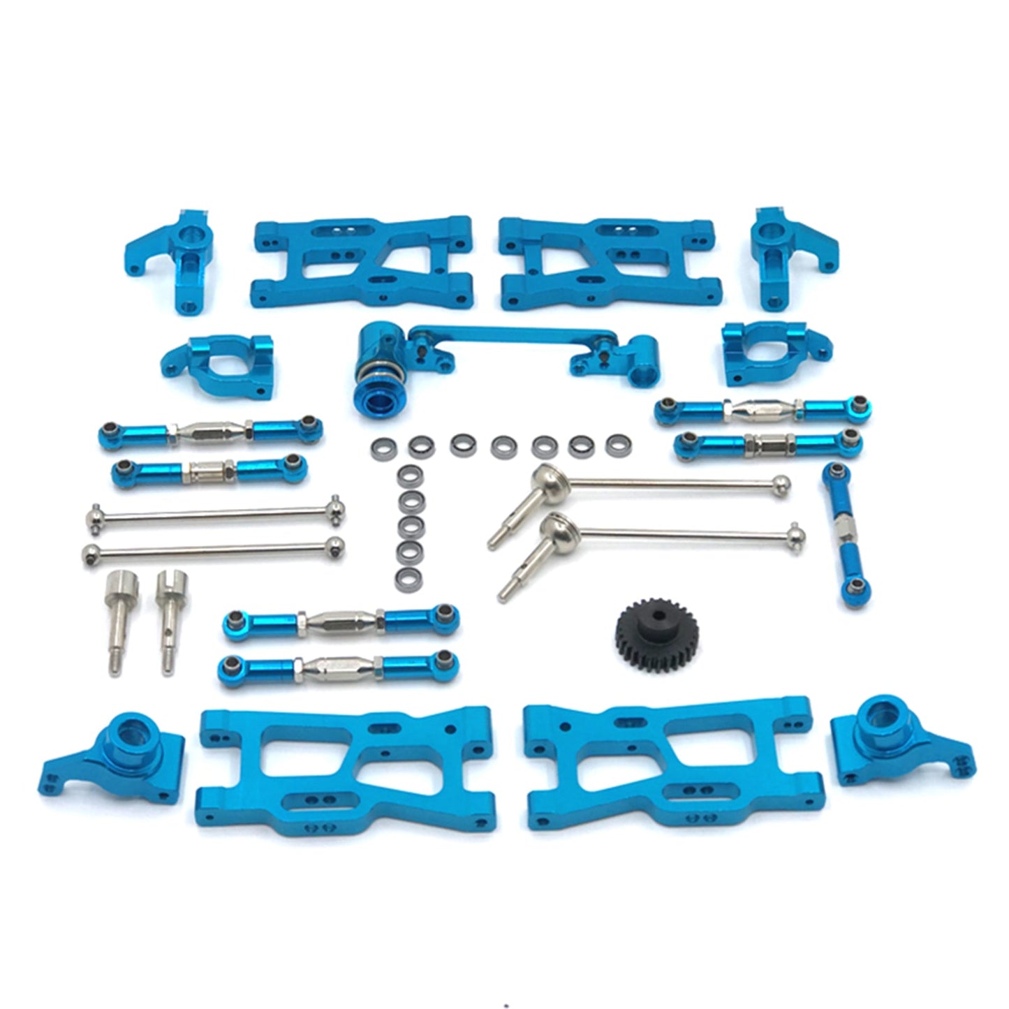12Pcs Aggiornamenti RC Parti Kit Per Wltoys 144001 144002 124016 124017 124018 124019