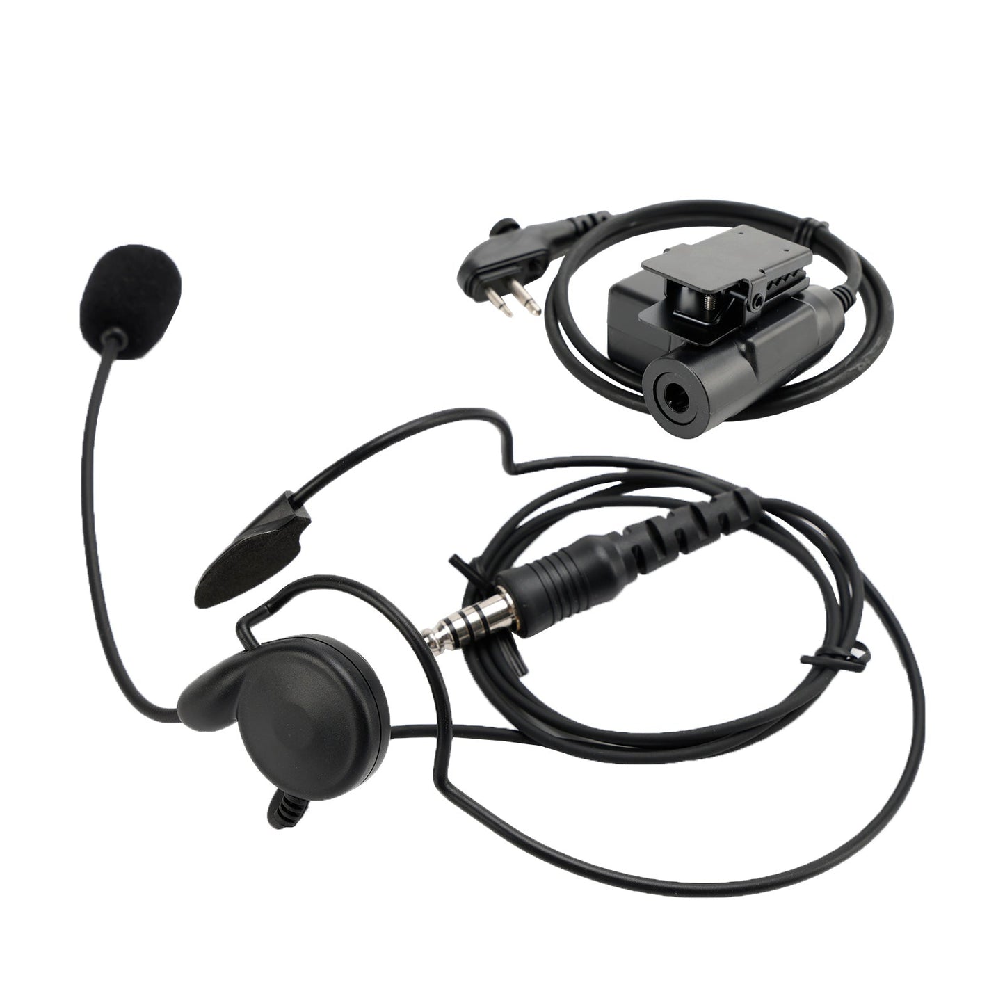7.1-C7 Cuffia tattica con presa per montaggio posteriore 6 pin U94 PTT per HYT TD500 TD510 TD520