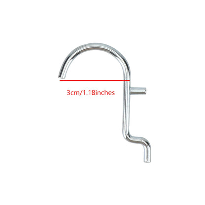 Confezione da 20 ganci appendiabiti da garage Jumbo "J" in metallo da 1/8 a 1/4 di pollice