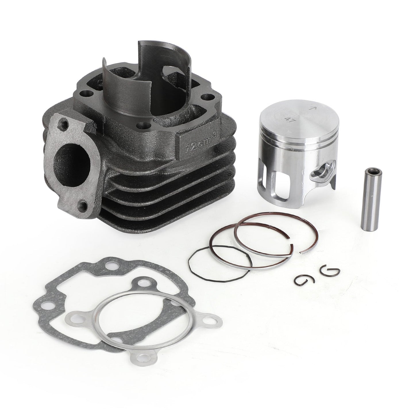 Kit guarnizioni pistone cilindro 70cc 47MM JOG50 BIG BORE per Yamaha AC Minarelli generico