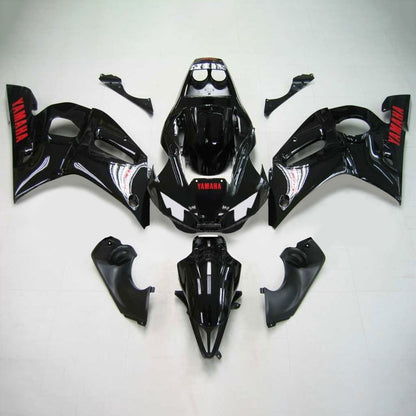 Amotopart Yamaha 1998-2002 YZF 600 R6 Kit di spostamento nero luminoso