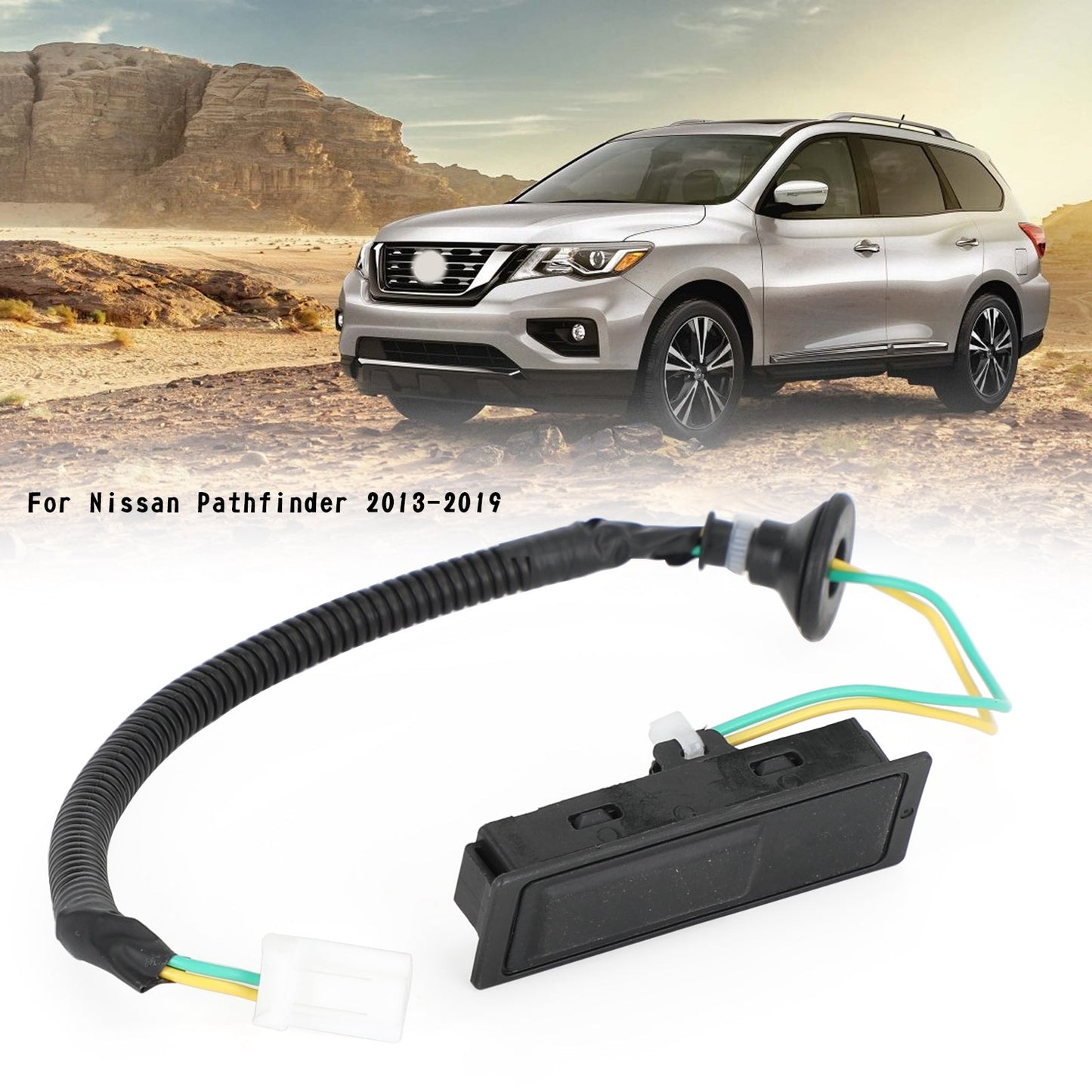 Interruttore di rilascio del coperchio del bagagliaio 25380-3JA0B per Nissan Pathfinder 2013-2019 253803JA0B generico