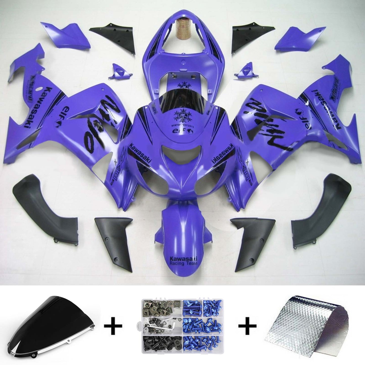 Amotopart Kawasaki ZX10R 2006-2007 Kit trigger viola