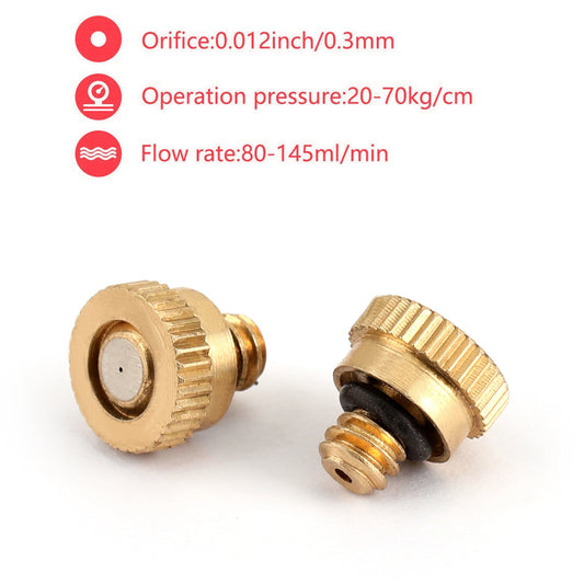 10x ugelli di nebulizzazione in ottone spruzzatore di acqua per sistema di raffreddamento 0,012" 10/24