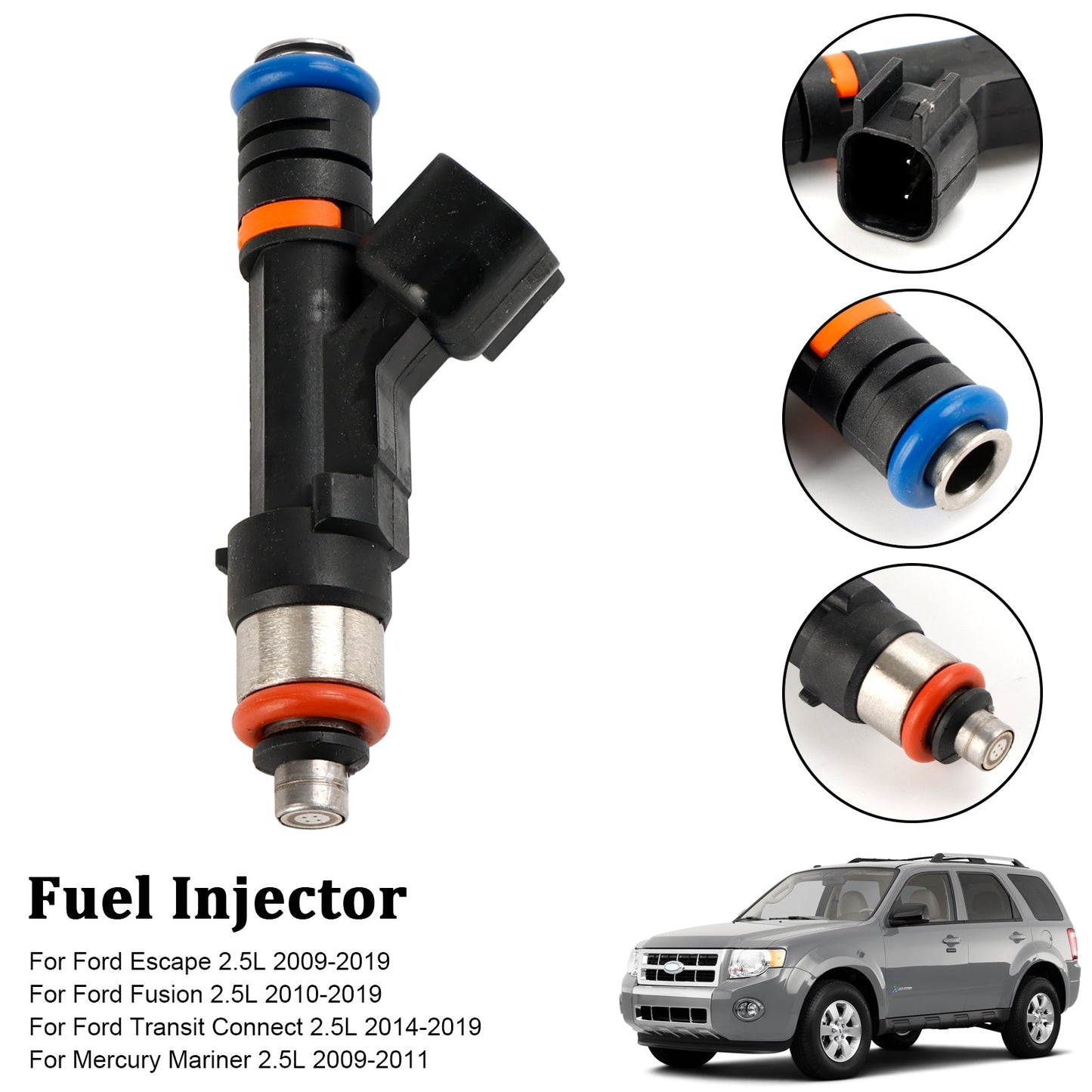 1PCS Iniettore di carburante 0280158162 Fit Ford Escape Fusion Fit Mercury Mariner 2.5 l4