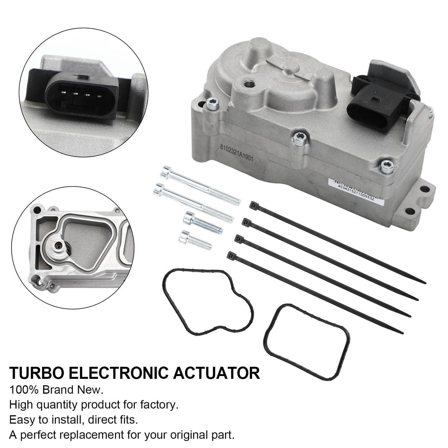 2013-2018 Dodge Ram 2500 3500 4500 5000 Cummins Holset 6.7 Diesel HE300VG Turbo Attuatore Elettronico Generico