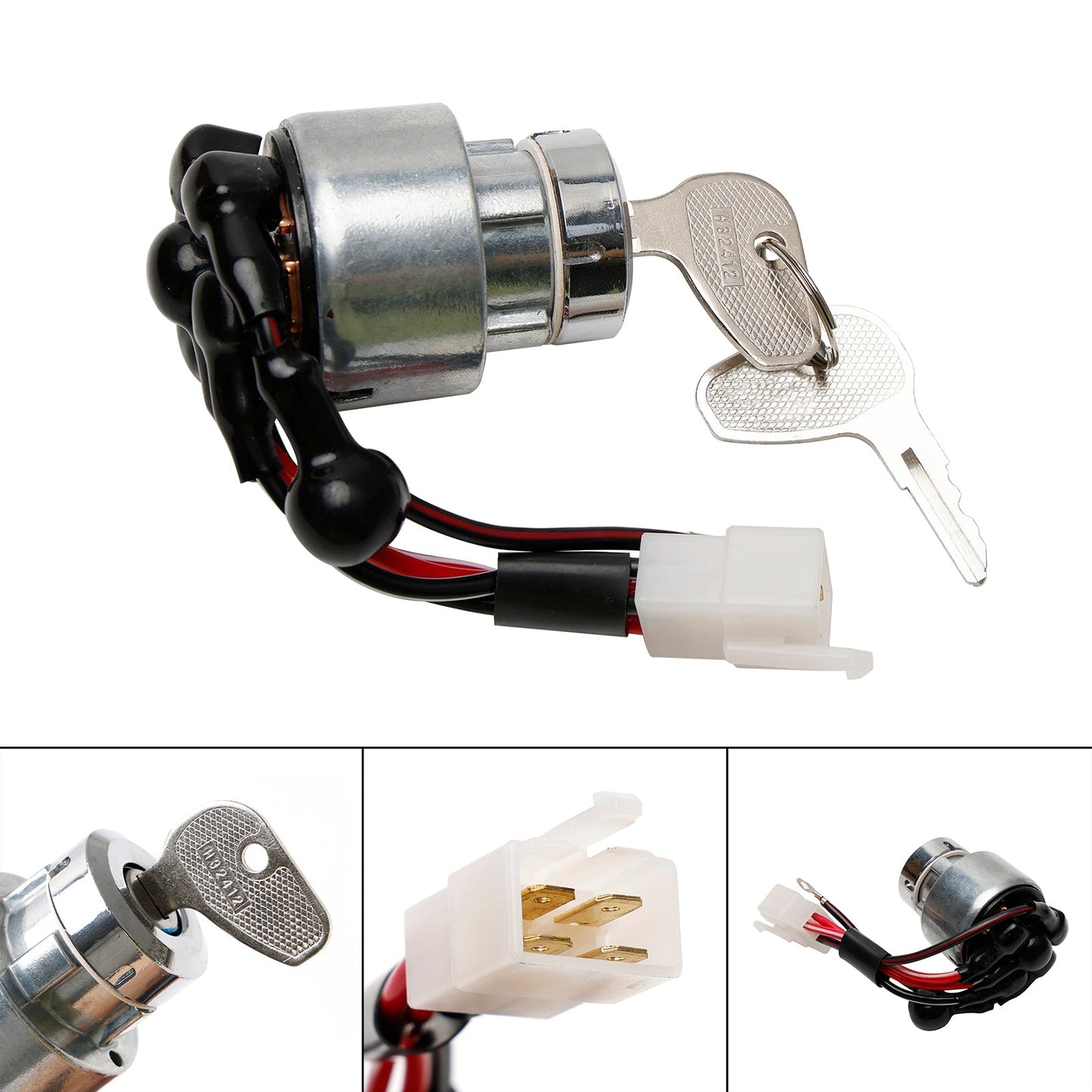 Interruttore di accensione 38180-31800 3818031800 per trattore Kubota L1802 L2002 con 2 chiavi