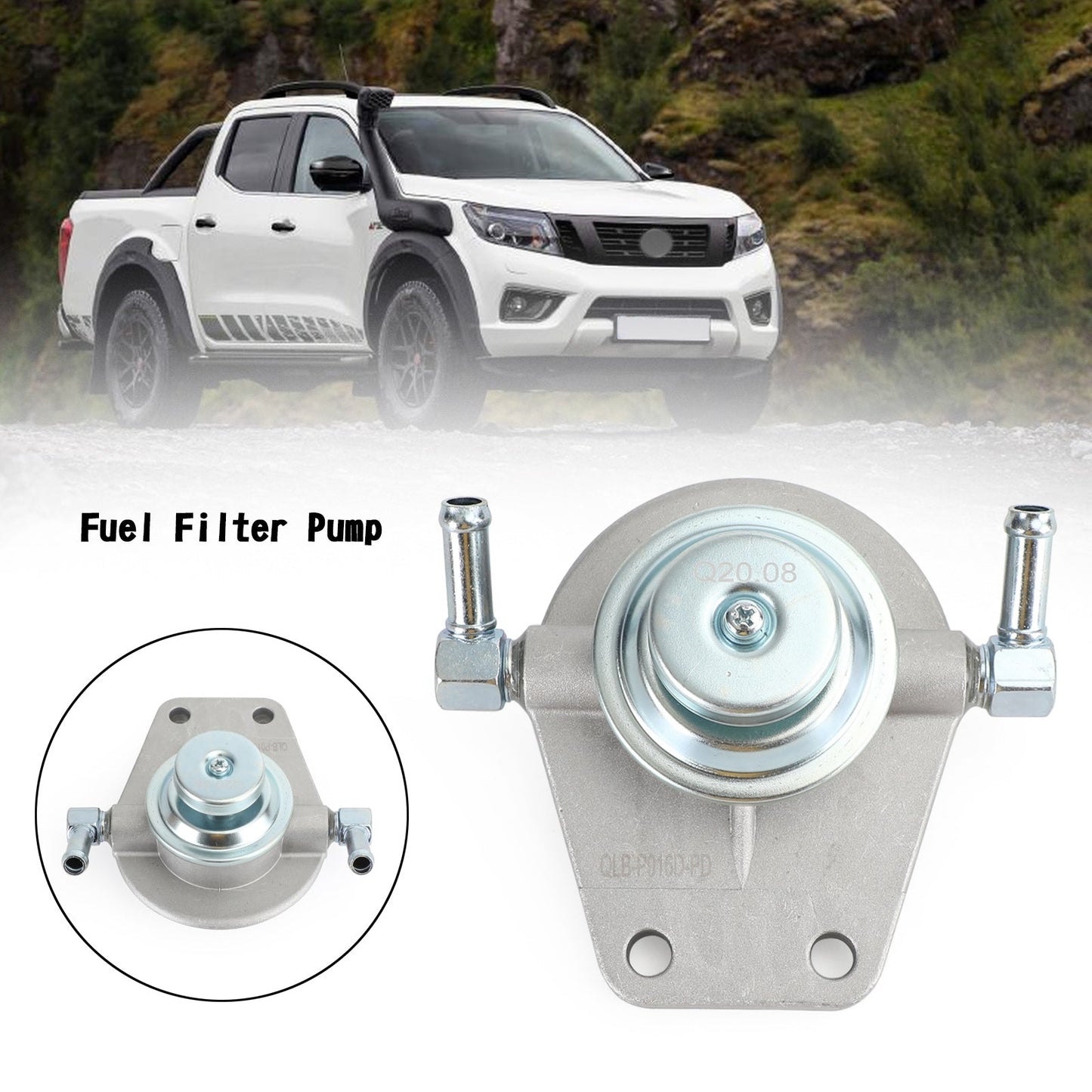 Alloggiamento filtro carburante Primer Pump Cap Fit Nissan Navara D22 YD25DDTI MT Diesel Generico