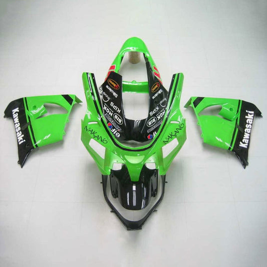 Amotopart Kawasaki 2002-2003 ZX9R Green Black Mix Termine