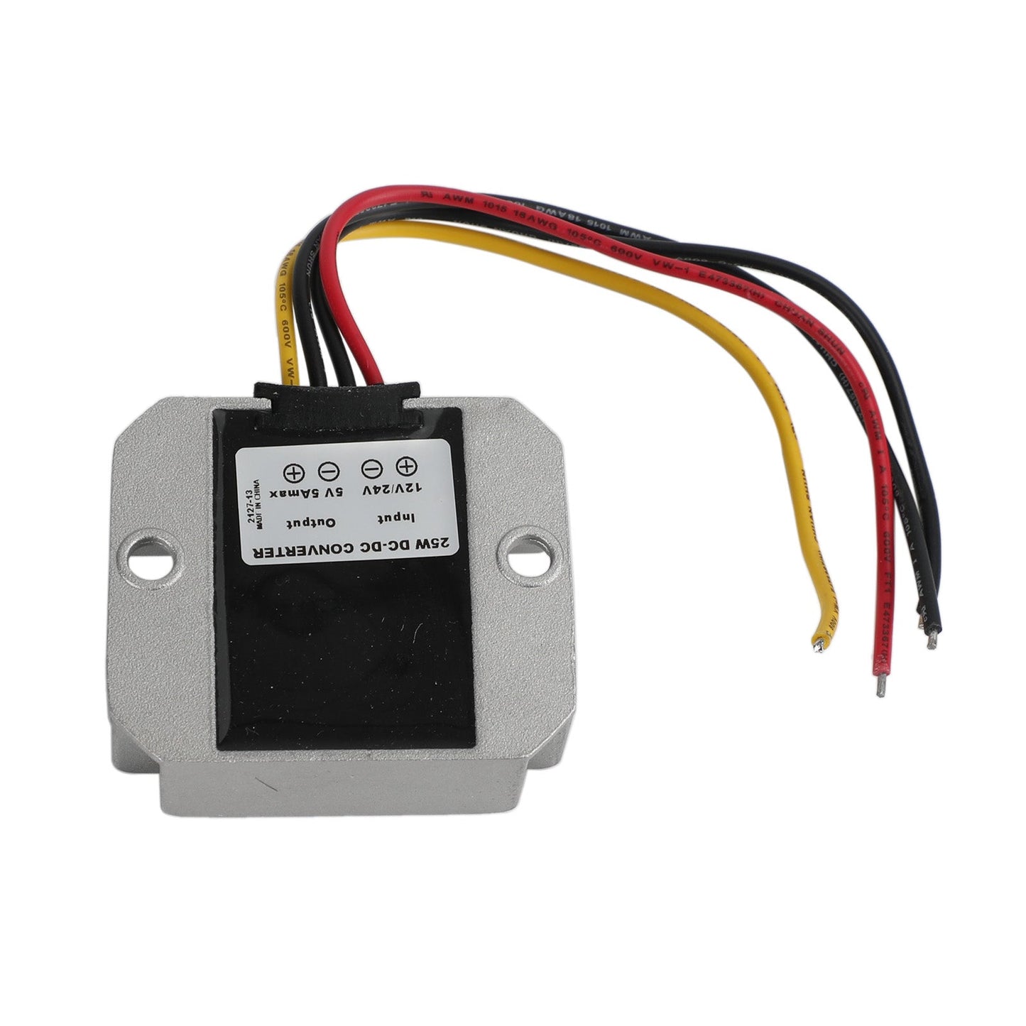 Impermeabile DC 12V / 24V a 5V 25W 5A Regolatore convertitore di alimentazione step-down
