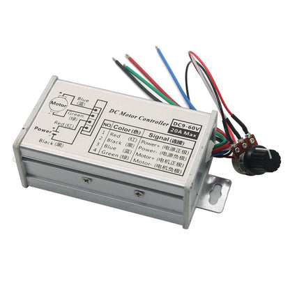 12V 24V Max 20A PWM Interruttore del controller di controllo della velocità variabile continua del motore CC