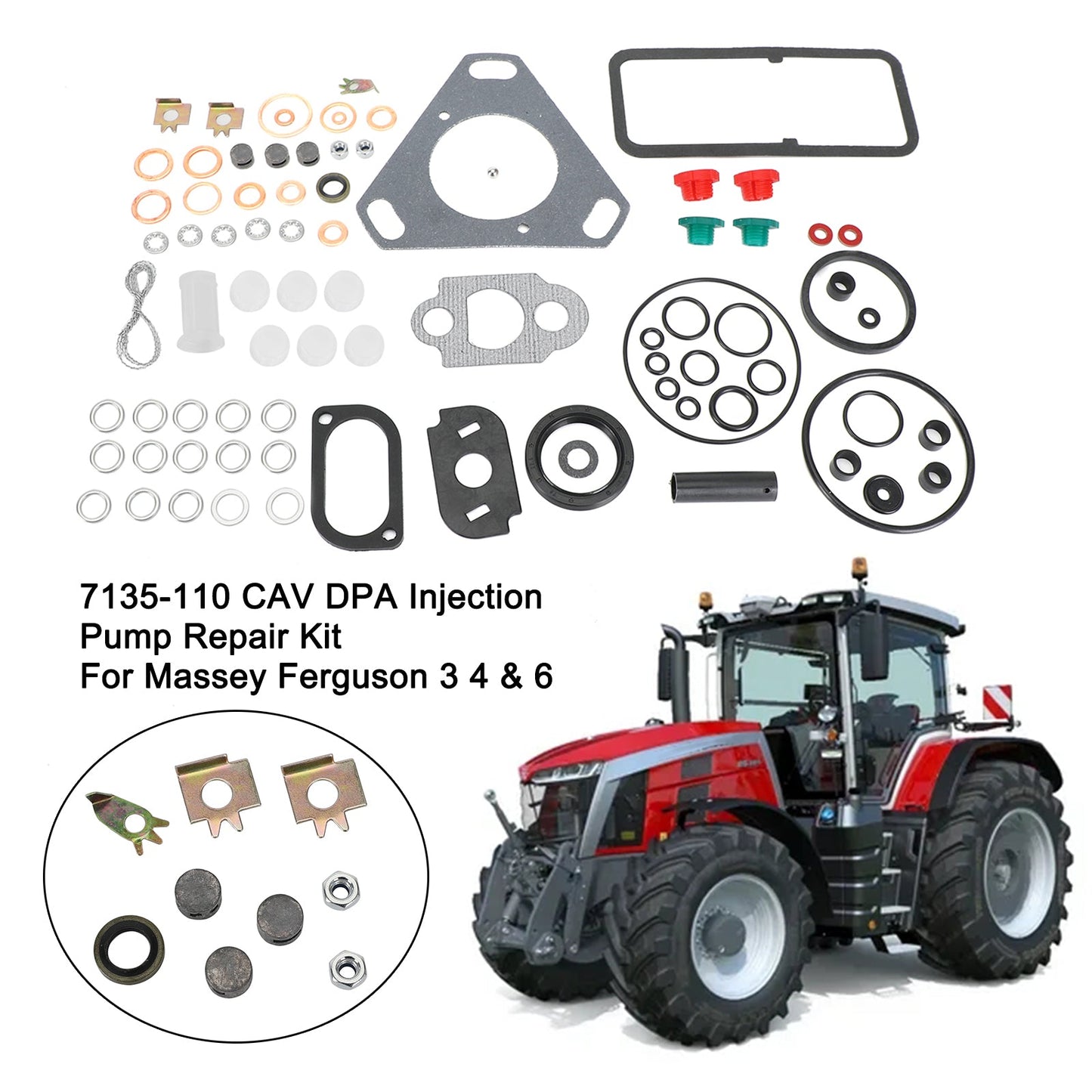 7135-110 Per Ford Massey Ferguson CAV DPA Guarnizioni di riparazione della pompa di iniezione