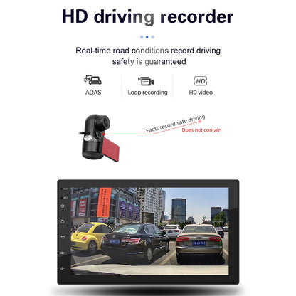 Lettore MP5 stereo per auto Android 10 da 7" 2G+64G Quad Core GPS WiFi Bluetooth Carplay