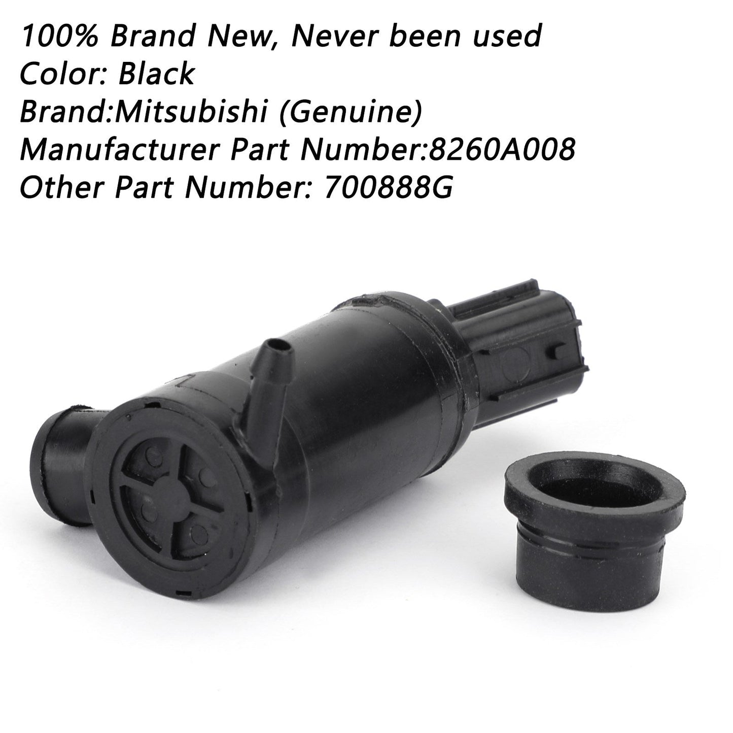 Pompa motore lavacristallo 8260A008 per Mitsubishi L200 Generico