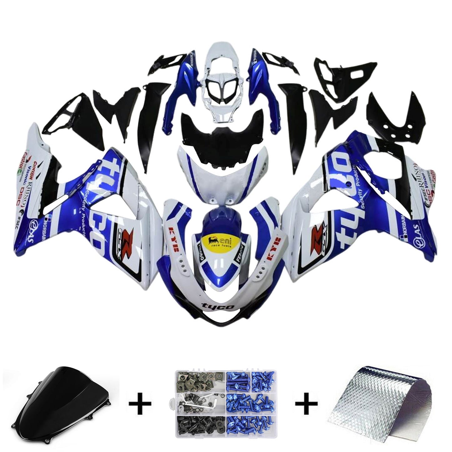 Kit carena iniezione Suzuki GSXR1000 K9 2009-2016 Carrozzeria in plastica ABS