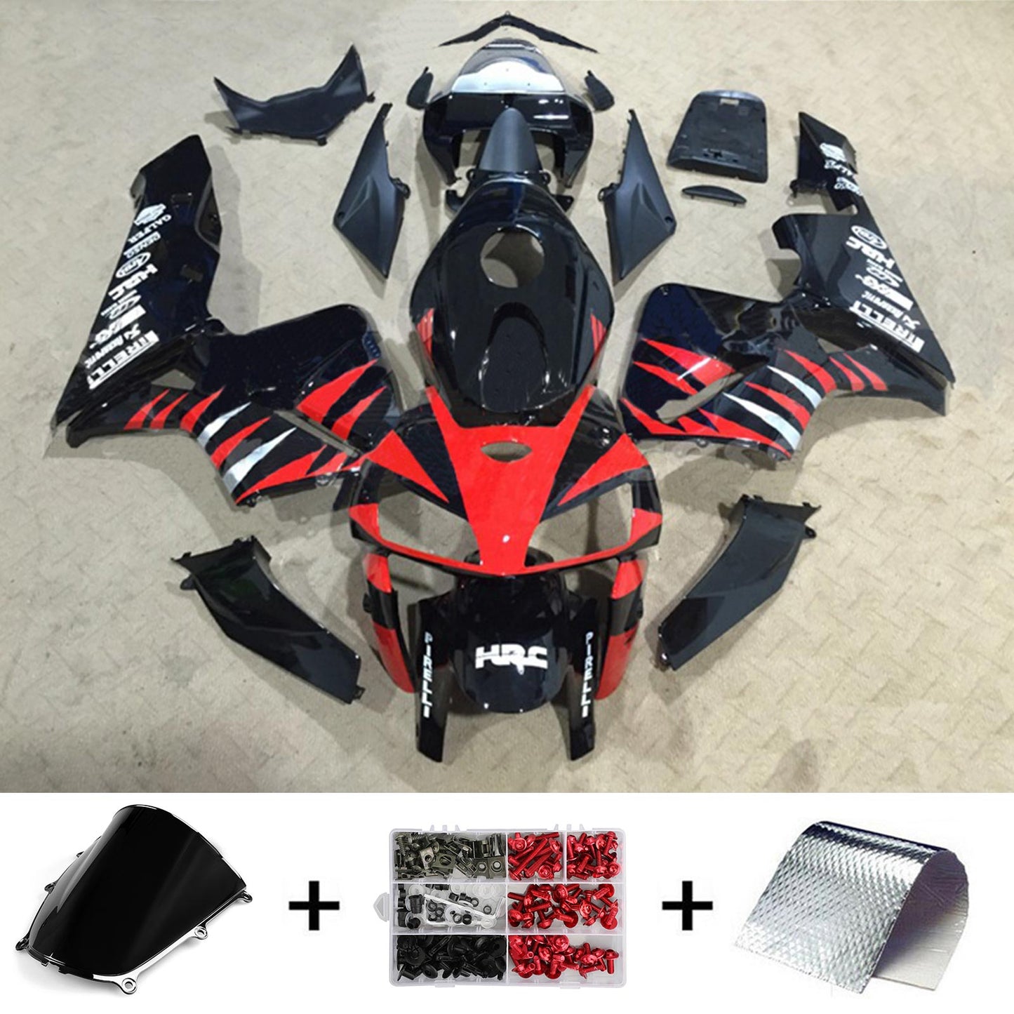 Amotopart Honda CBR600RR 2005-2006 F5 Kit carena Carrozzeria Plastica ABS