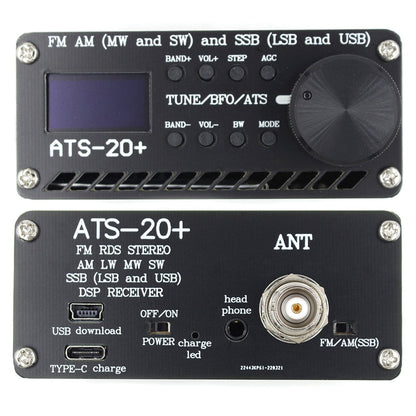 Nuovo ricevitore radio ATS-20+ SI4732 All Band DSP FM LW MW SW con touch screen da 2,4"