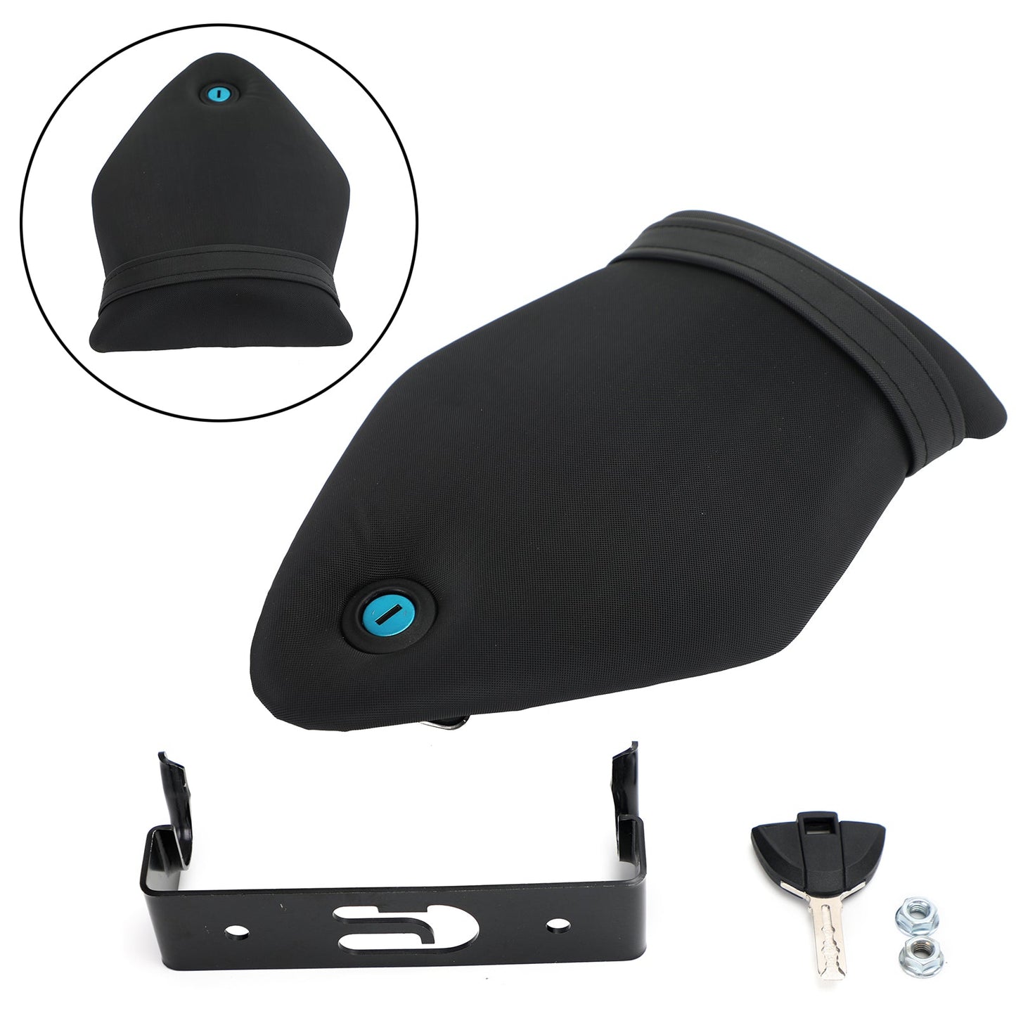BMW S1000RR 2009-2018 S1000R 14-20 HP4 12-14 Cuscino sedile passeggero posteriore nero
