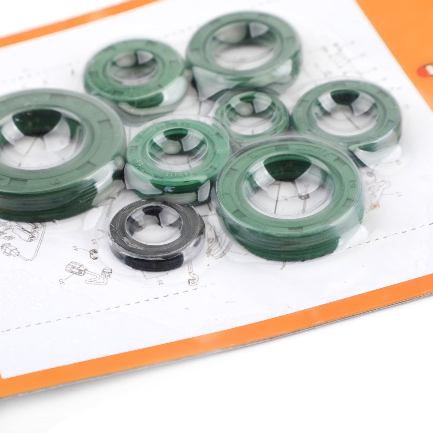 Kit guarnizioni olio motore Set 8 pezzi guarnizioni per Honda CR80R CR85R 1986-2007 cr 80r 85r Generico