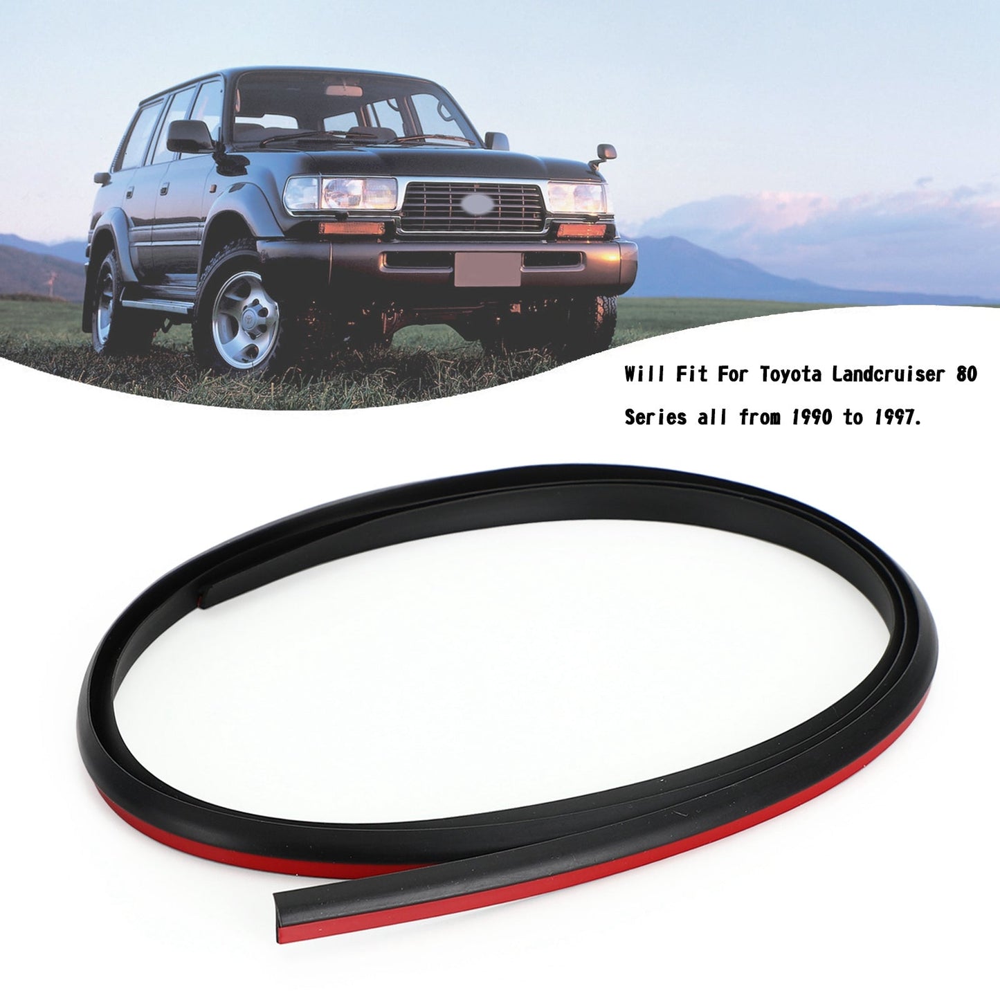 Flare guarnizione in gomma 538516002001 per Toyota Landcruiser serie 80 FJ80 HDJ80 HZJ80 generico