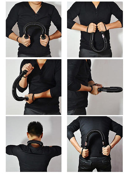 Heavy Duty Spring Chest Power Bar Twister Parte superiore del corpo Allenamento della forza delle braccia 40 kg