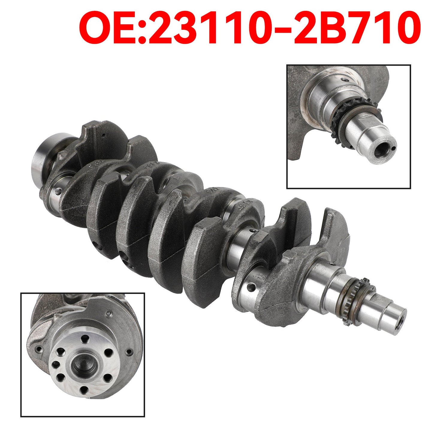 albero a gomito del motore di 23110-2B710 Hyundai Kia G4FG 1,6 Turbo Fedex espresso