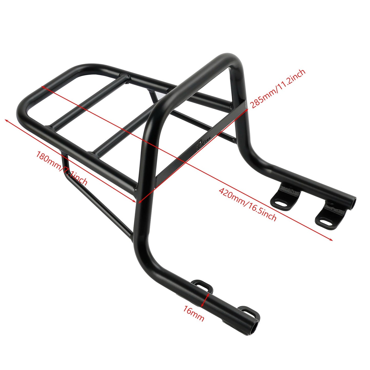 Portapacchi posteriore Tube - Nero Per Interceptor 650 / Continental 650 / GT 2019 - 2023