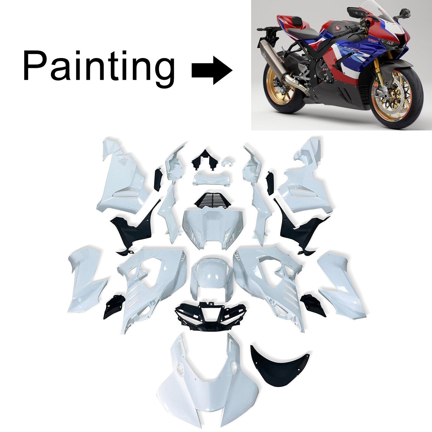 Amotopart Honda CBR1000RR-R 2020-2023 Kit Disory Body Plastic Abs