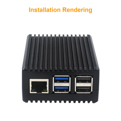 Raffreddamento passivo Custodia in alluminio Raspberry Pi5 Custodia in lega di alluminio con custodia in metallo