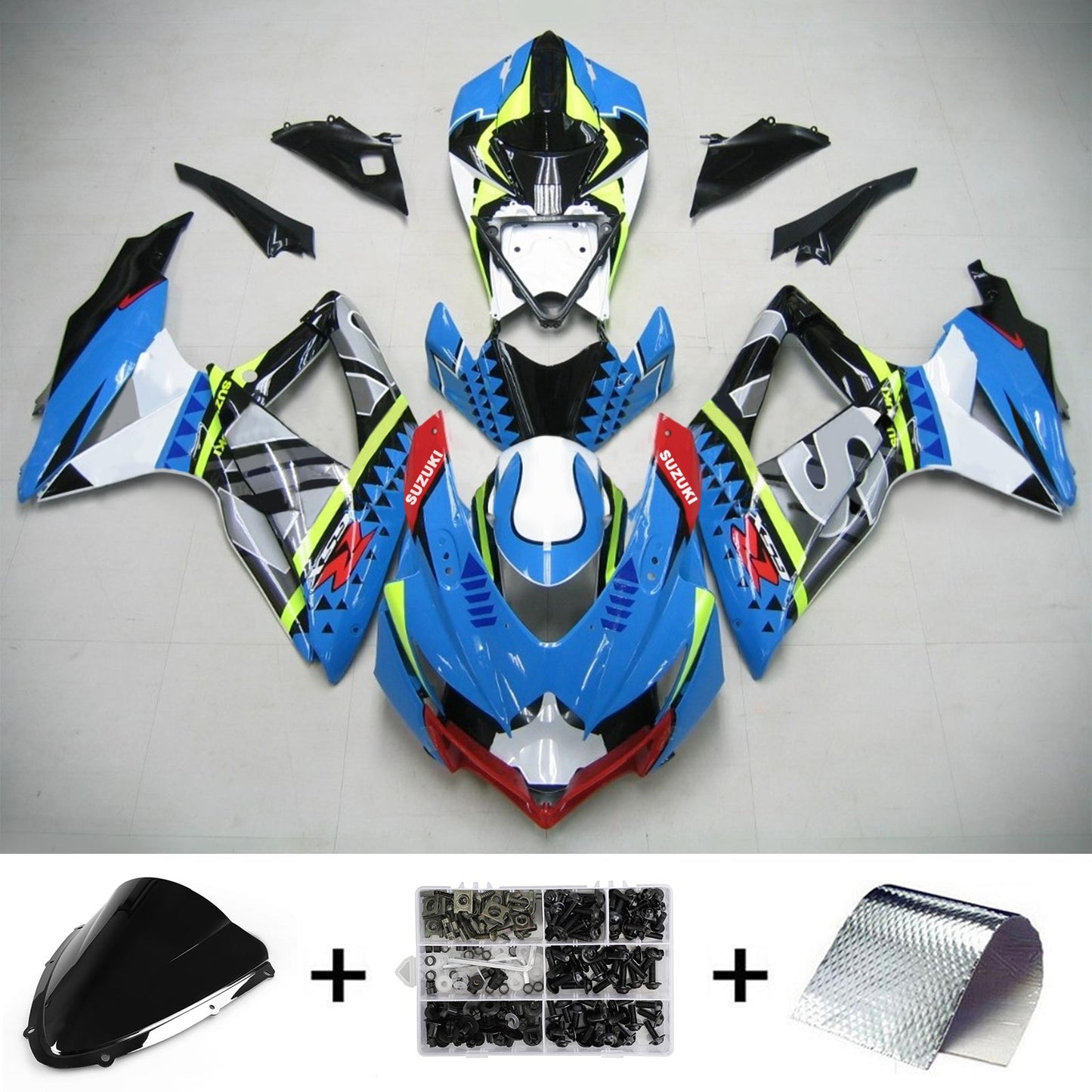 Suzuki GSXR 600/750 2008-2010 Kit Carena Carrozzeria Plastica ABS K8