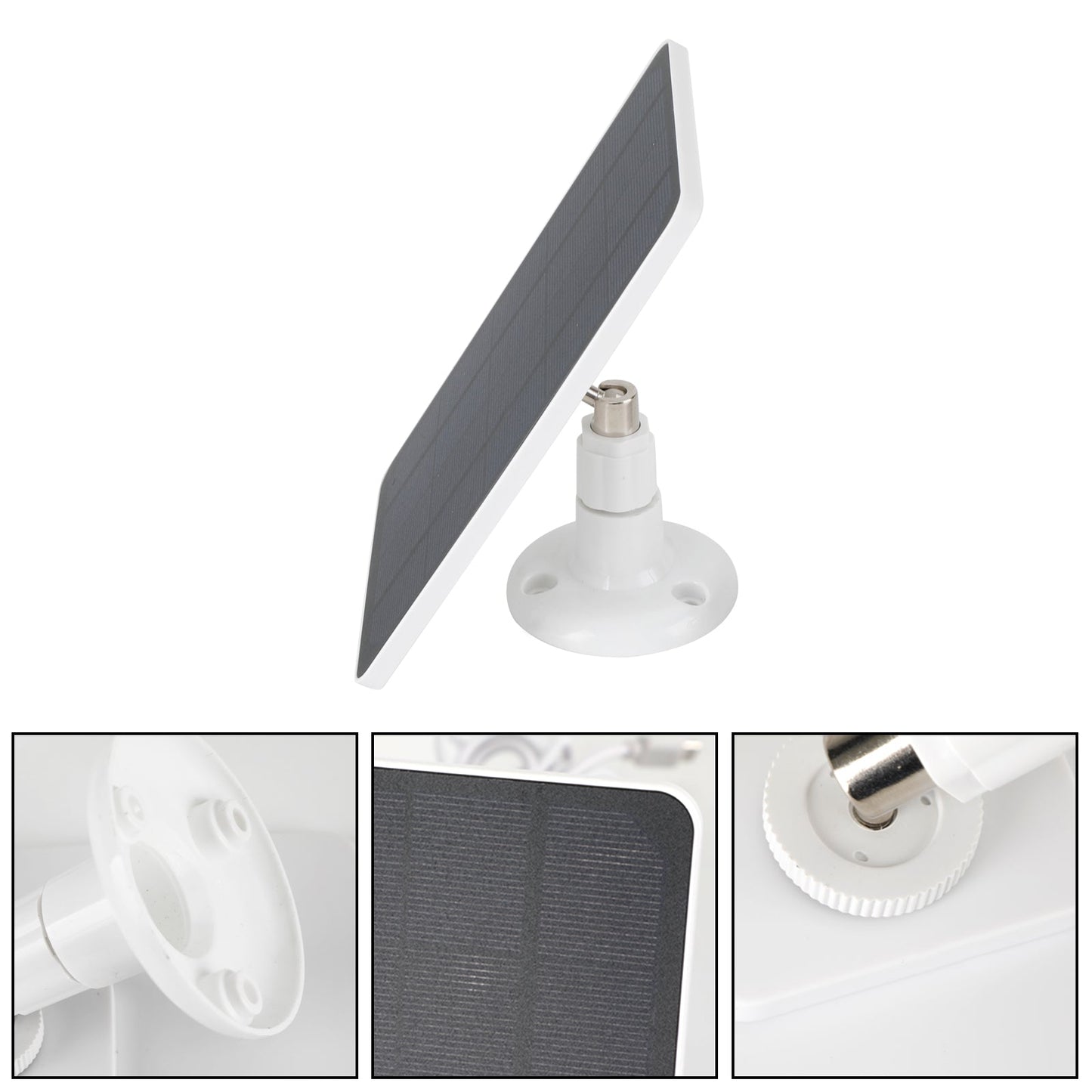 Pannello Solare Portatile 4W 5V IP65 Impermeabile Monocristallino per Telecamera di Sicurezza