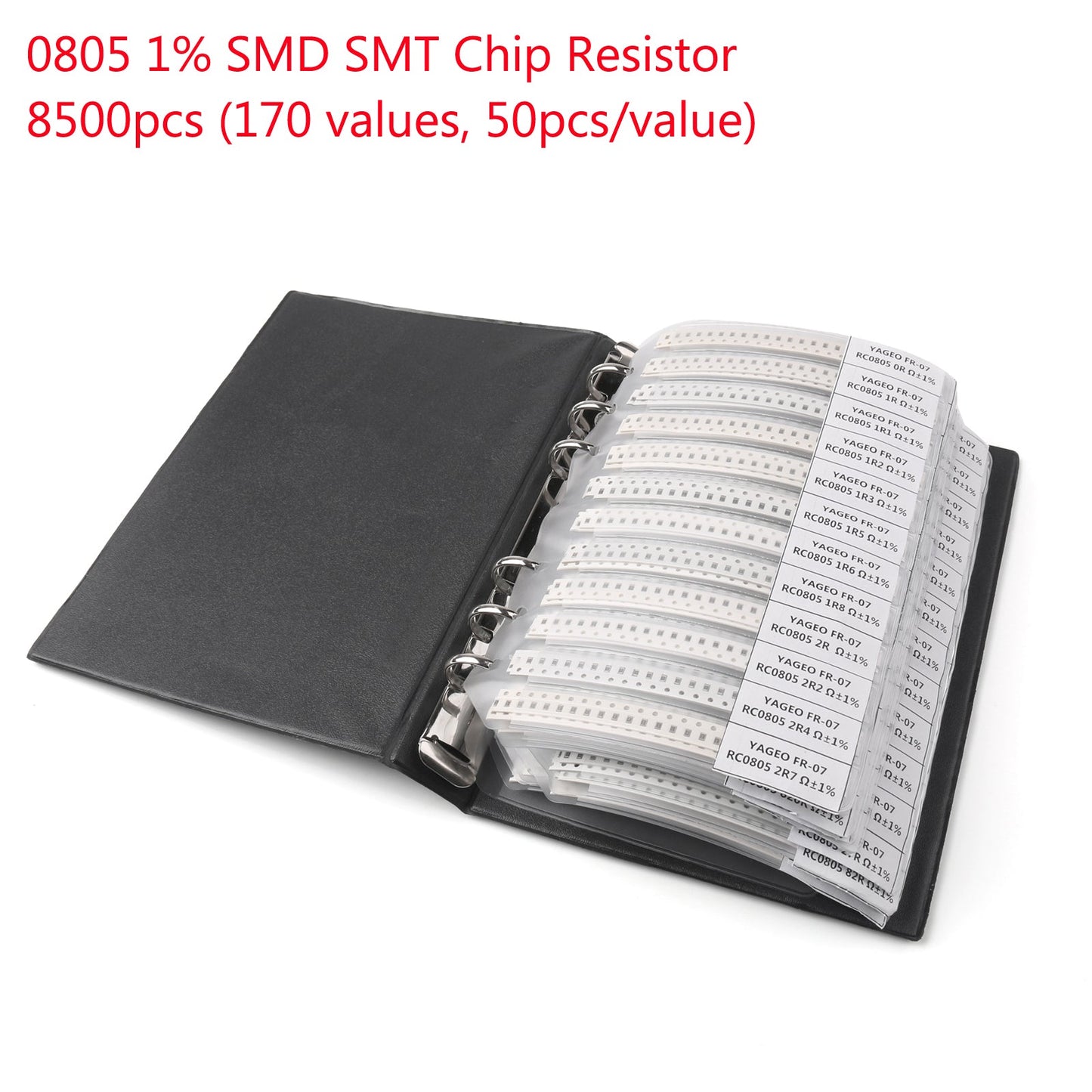 8500 PZ 0805 1% SMD Chip Resistore SMT 170 Valori Campione Kit YAGEO FAI DA TE