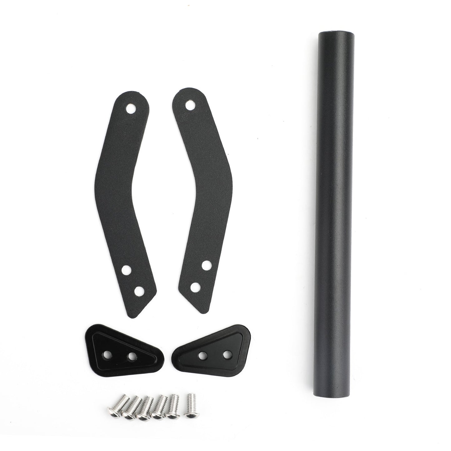 Supporto per smartphone/GPS per montaggio su staffa per parabrezza nero per Kawasaki Versys650 15-19 Generico