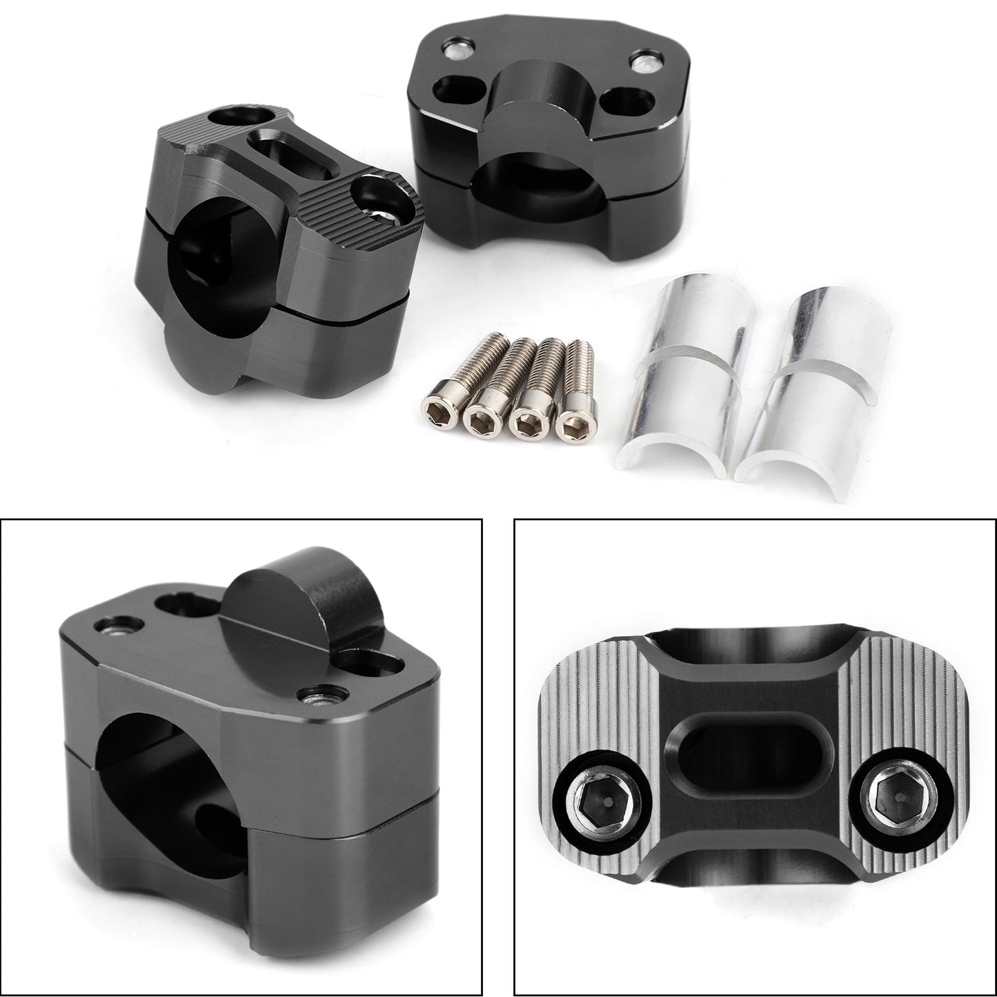 Le migliori offerte per Areyourshop Riser per manubrio moto in alluminio CNC 22-28mm