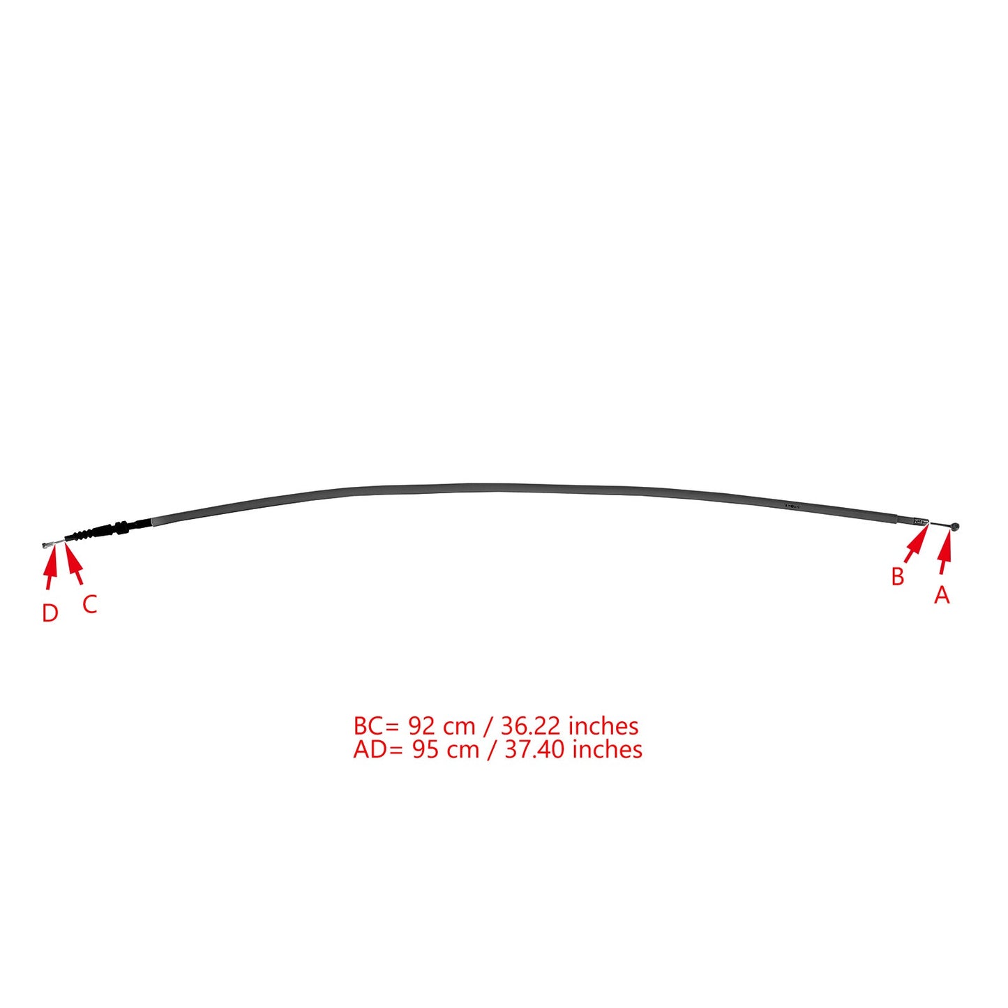 Sostituzione cavo frizione adatta per Kawasaki NINJA300 Z300 NINJA250 Z250 13-17 Generico