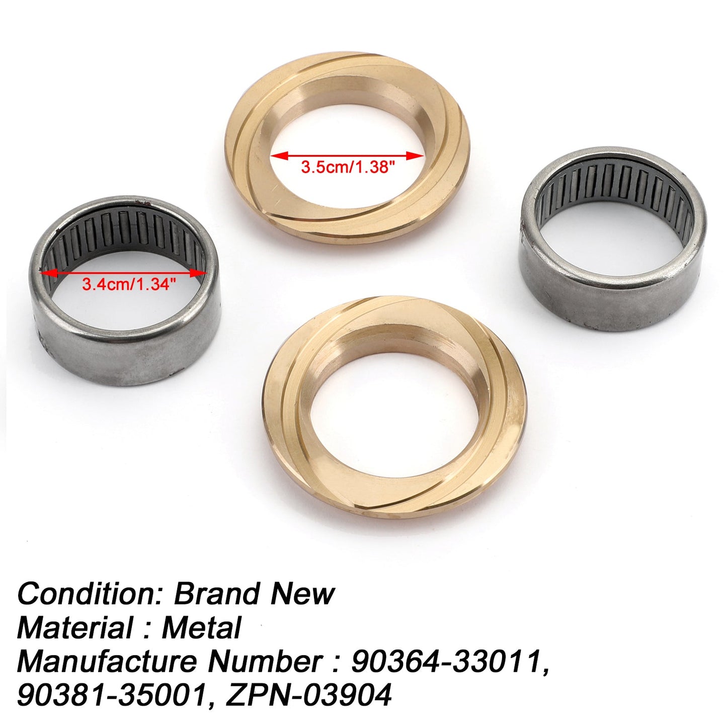 Landcruiser 78 79 80 Serie 100 Assale interno anteriore Cuscinetto + boccola Kit generico