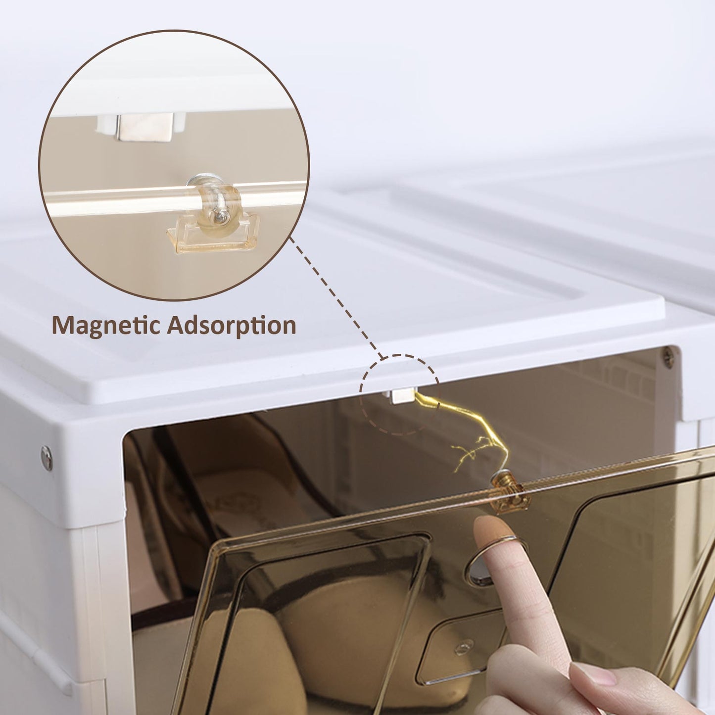 2-9 paia di scarpiere senza installazione, cassettiera, scatola per scarpe con telaio in plastica