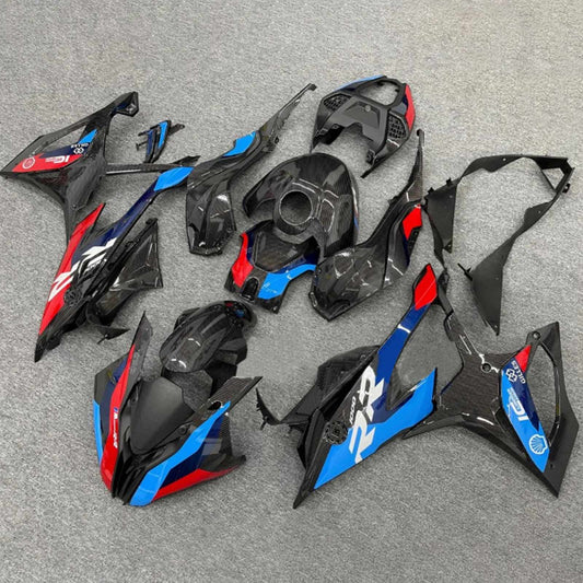 Amotopart BMW 2019-2022 S1000RR/M1000RR Kit di rivestimento rosso blu nero