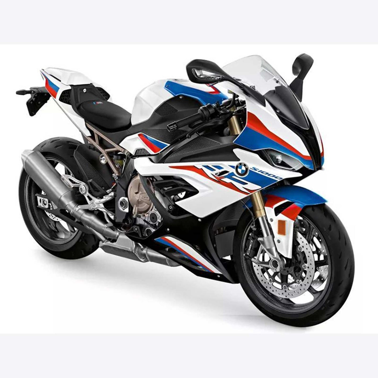 Amotopart 2019-2022 BMW S1000RR/M1000RR Kit di deposito di corse bianche