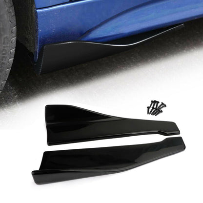 48cm Gonna Spoiler Posteriore Labbro/Estensione Laterale Rocker Splitter Winglet Wings Nero Generico